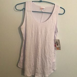 XS white LuLaRoe tank top